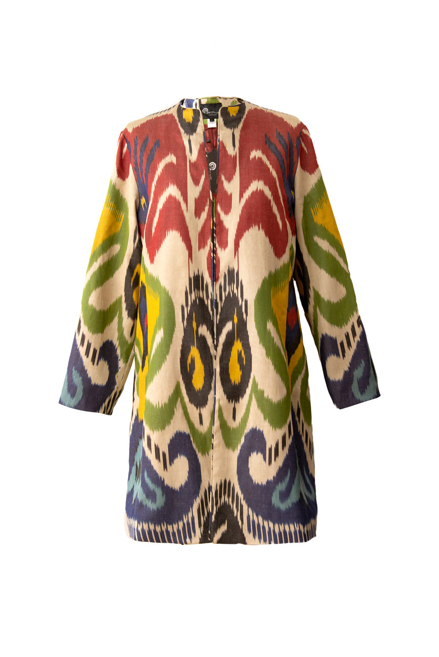 Multicolor Classic Ikat Jacket, Image