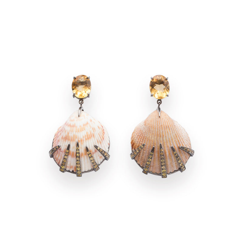 Sapphire Shell Earrings, Image