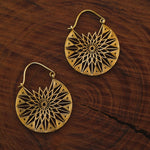 Brass Earrings Tribal Desert, Image