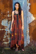 Devi Mirto Silk Dress