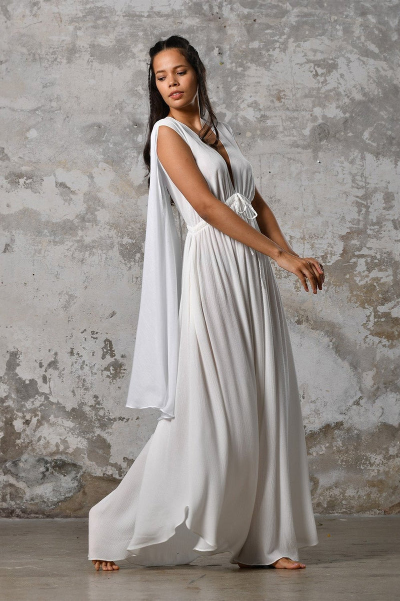 fairy dress long beach Beach Wedding A-Line Evening Gown Fairy Dress Formal Wedding Guest Floor Length Sleeveless Strapless Stretch Chiffon with Pleats Shawl 2026