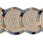 Color Blocked Ring Raffia Coasters, Set of 4 by Kazi Goods - Wholesale, Image