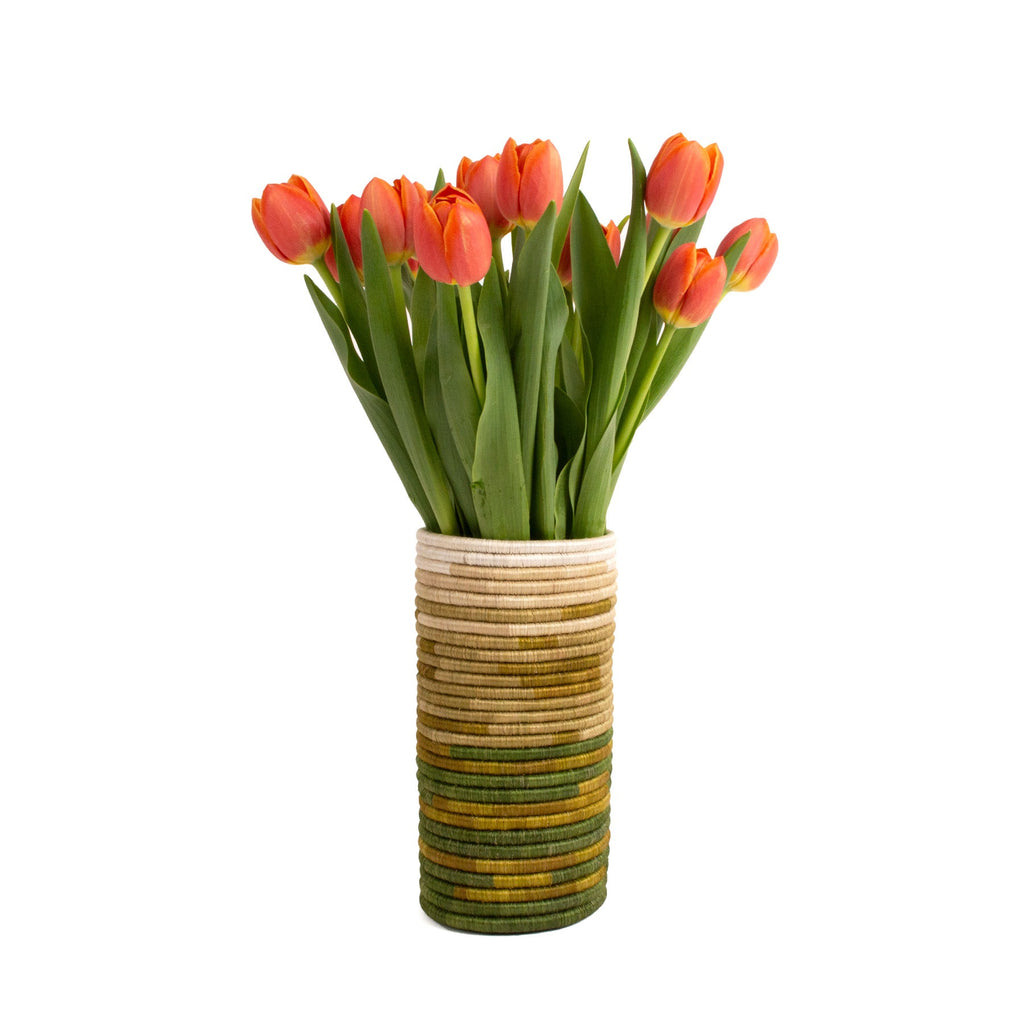 Restorative Vessel - 8" Cylindrical Vase by Kazi Goods - Wholesale, Image