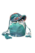 Green and Blue Small Drawstring Bag, Image