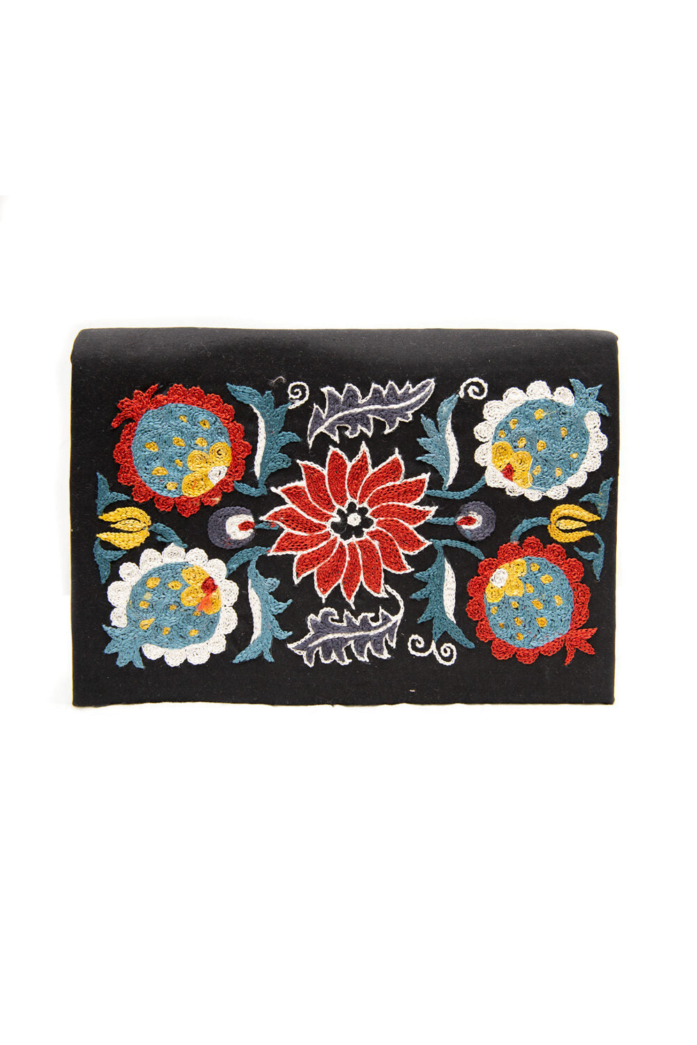 Suzane Embroidered Combo Ikat Clutch, Image