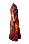 Mandarin Silk Ikat Shirt Dress