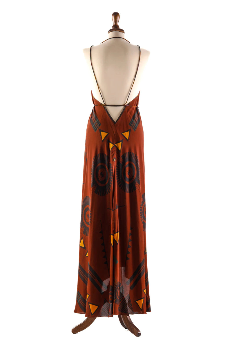 Devi Mirto Silk Dress