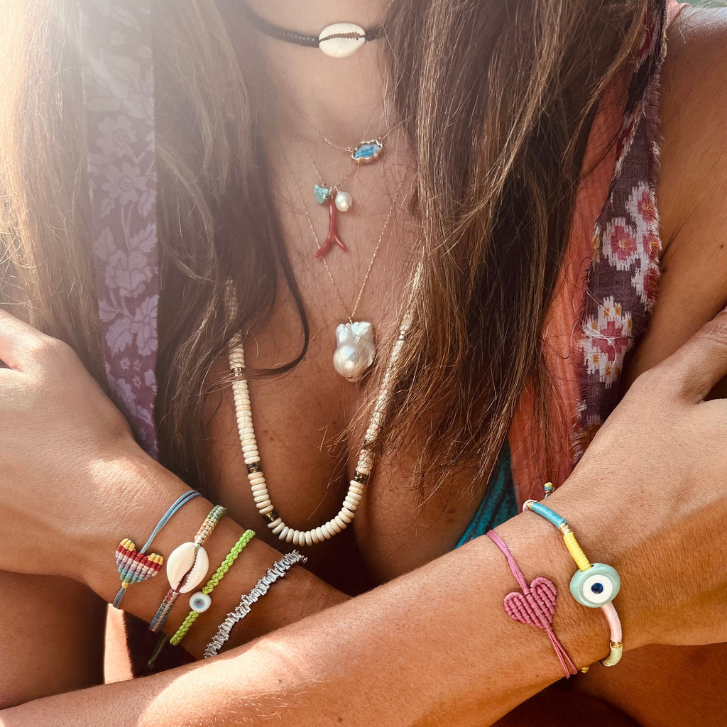 Mini Athena Ceramic Evil Eye Bracelet