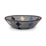 Coastal Woven Bowl - 12" Blue Diamond by Kazi Goods - Wholesale, Image