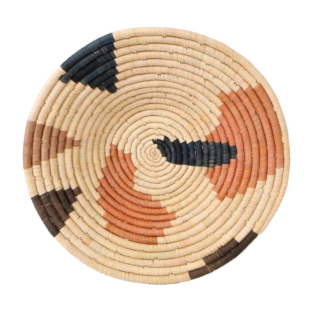 Petite Salon Woven Bowl - 12" Peach Sukari by Kazi Goods - Wholesale, Image
