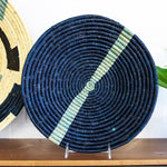 Coastal Woven Bowl - 12" Cool Stripe by Kazi Goods - Wholesale, Image
