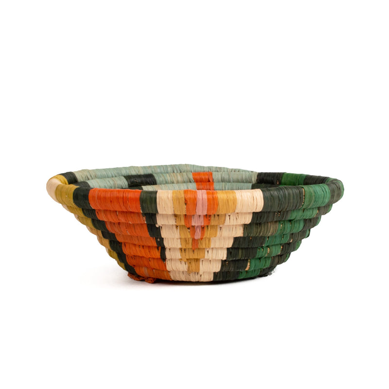 Seratonia Woven Bowl - 8" Jungle by Kazi Goods - Wholesale, Image