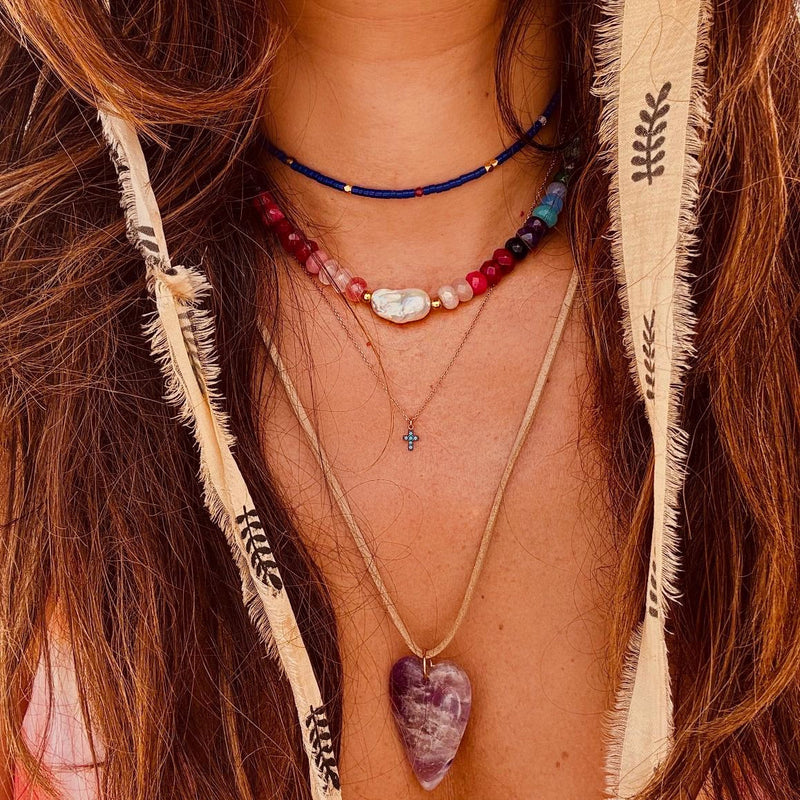 Cece Pearl Beaded Choker