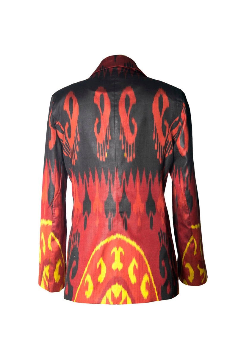 Mandarin Silk Ikat Jacket