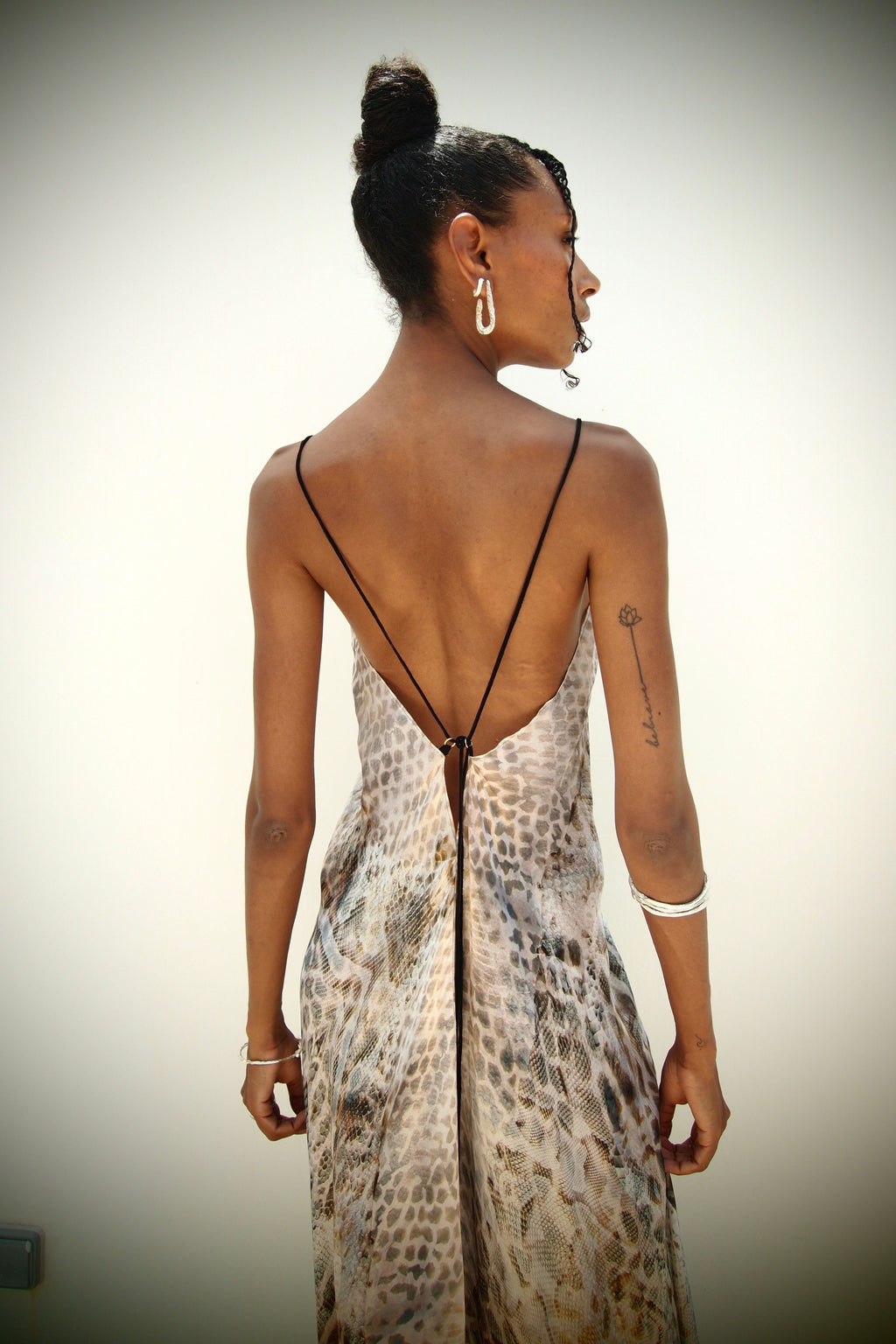 Yemanja Print Xarracca Silk Dress, Image