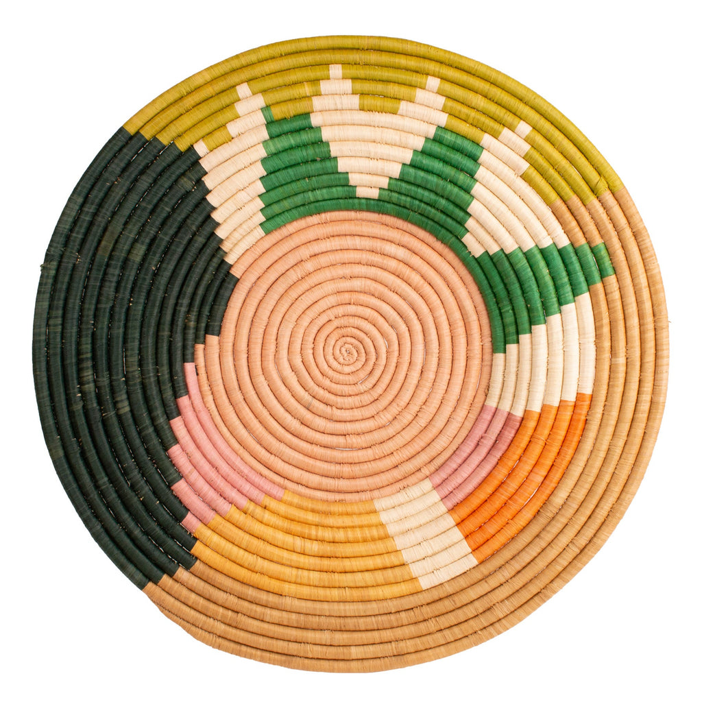 Seratonia Wall Plate - 21" Thistle by Kazi Goods - Wholesale, Image