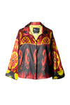 Mandarin Silk Ikat Short Jacket