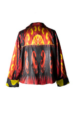 Mandarin Silk Ikat Short Jacket