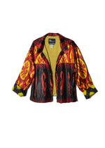 Mandarin Silk Ikat Short Jacket