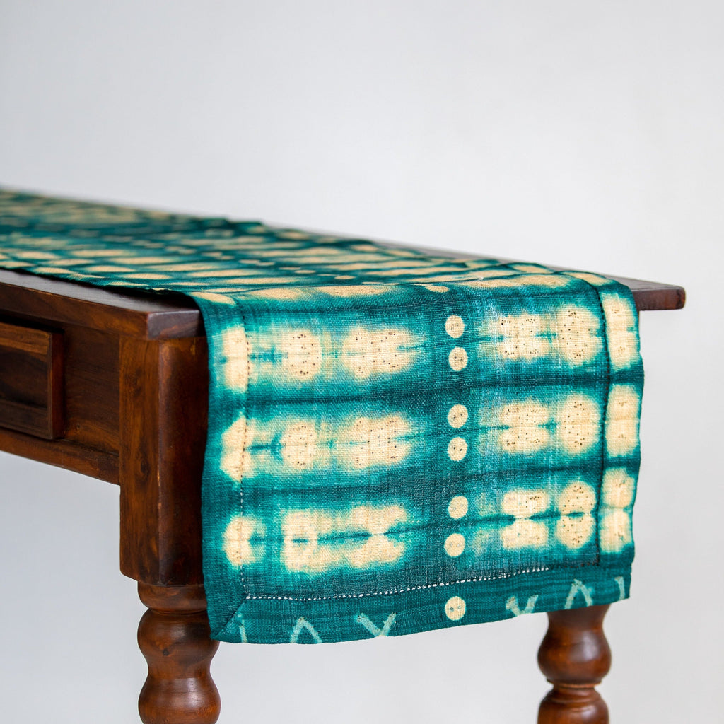 Raffia Shibori Table Runner