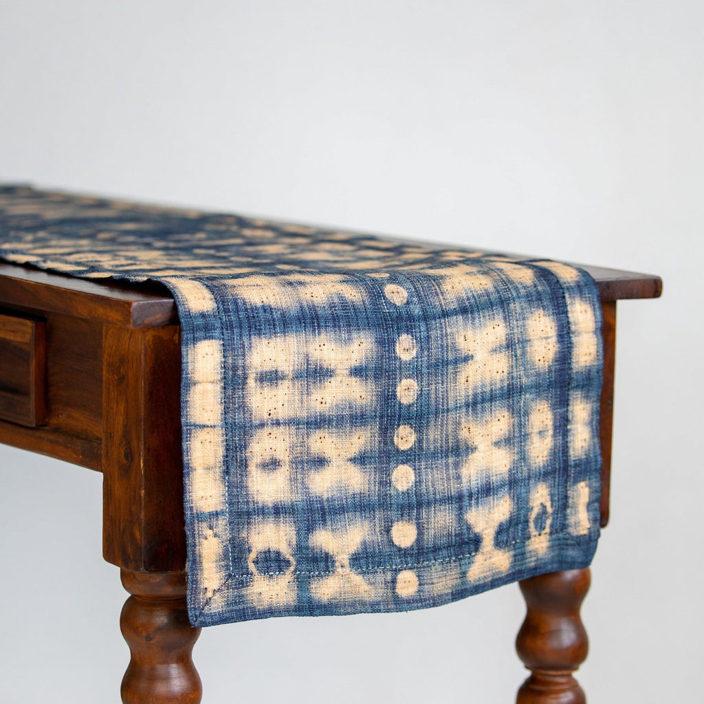 Raffia Shibori Table Runner