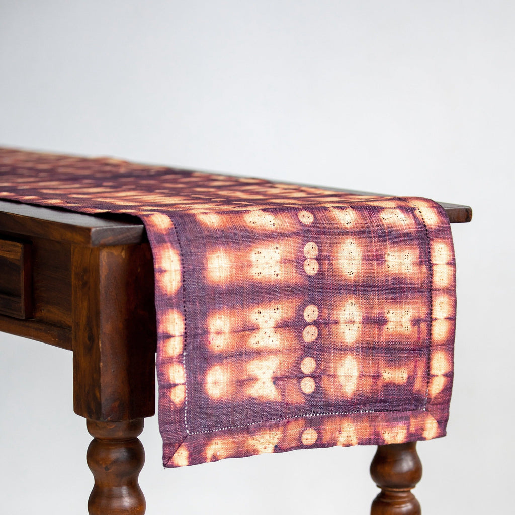 Raffia Shibori Table Runner