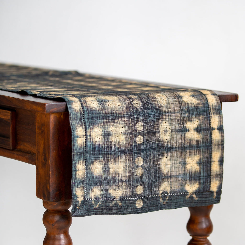 Raffia Shibori Table Runner