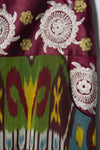 Embroidered Ikat Wide-Leg Pants