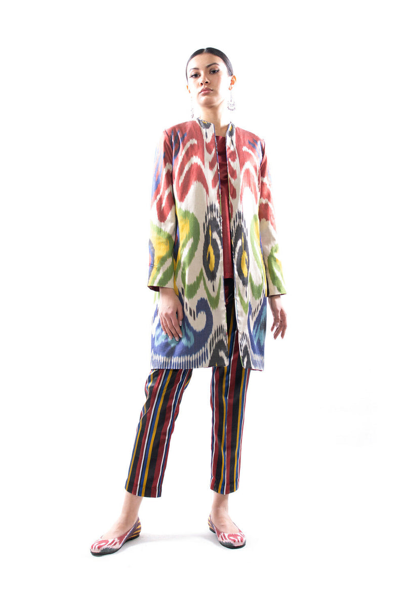 Multicolor Classic Ikat Jacket