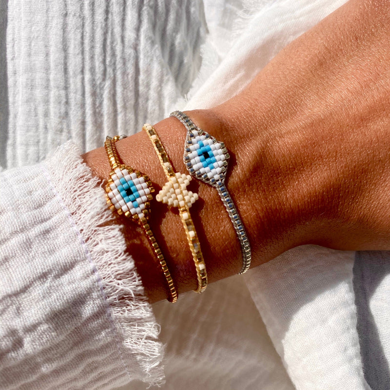 Gold Miyuki Eye Bracelet