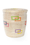 Colorful Perfect Match Flat Lid Storage Basket
