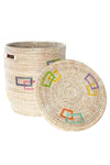 Colorful Perfect Match Flat Lid Storage Basket