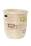 Colorful Perfect Match Flat Lid Storage Basket