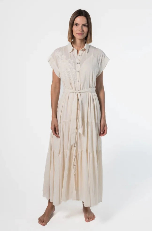 Colibri Lineal Crema Dress, image