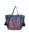 Expandable Ikat Bag with Tassels