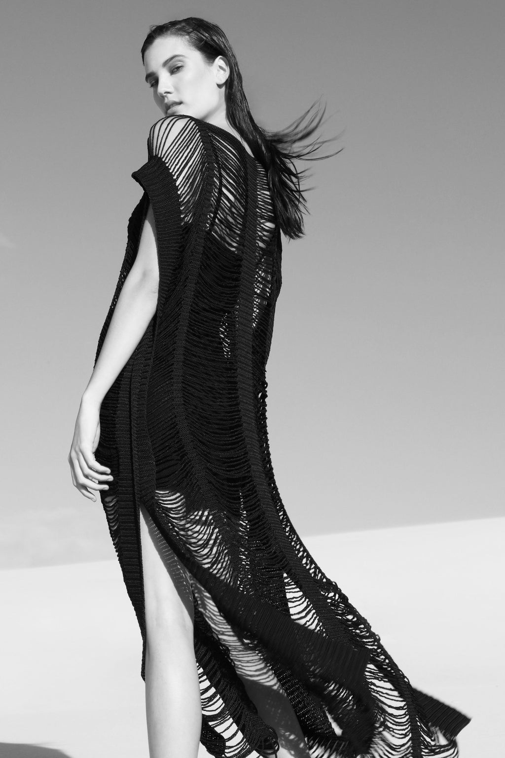 Janaina Kaftan Leafy Crochet, image 