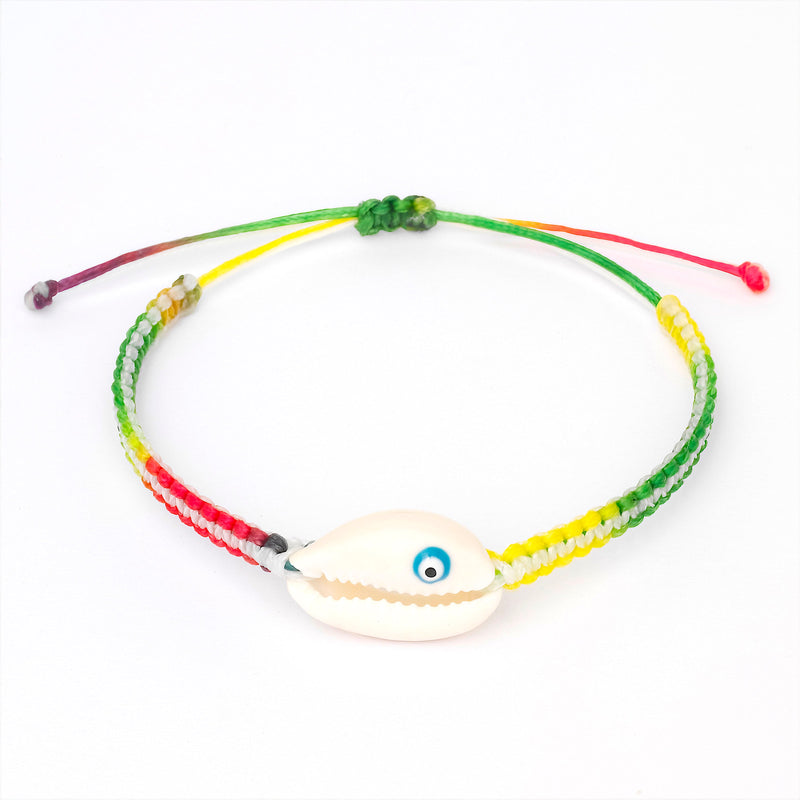 Gwen Rainbow Cowrie Shell Bracelet, image
