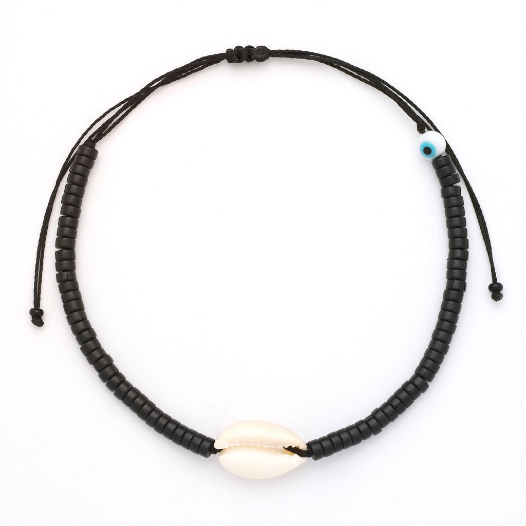 Pepper Cowrie Shell Anklet, image