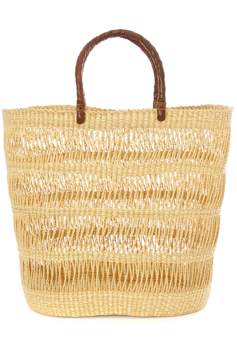 Veta Vera Lace Weave Shopper with Leather Handles, Image