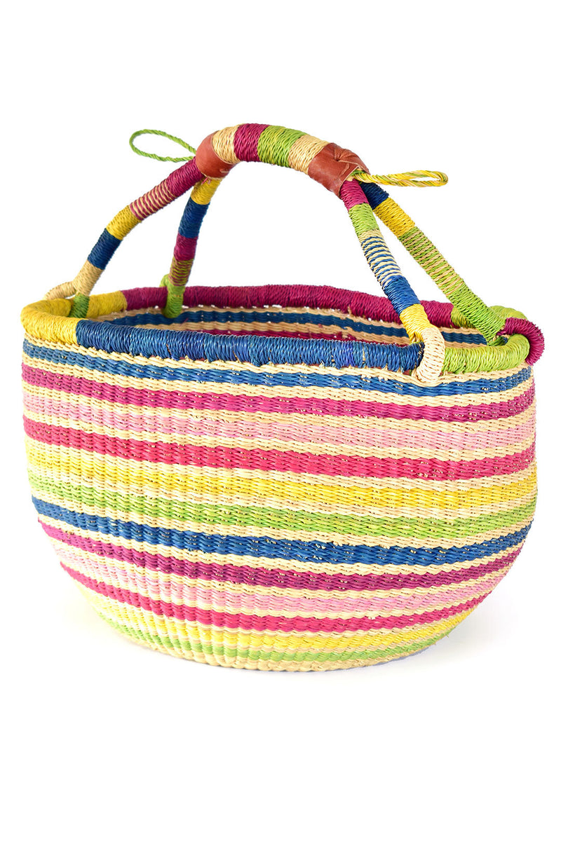 Bolga Rainbow Connection Decorative Basket, Image