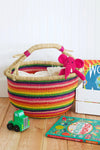 Bolga Rainbow Chaser Decorative Basket Swahili, Image