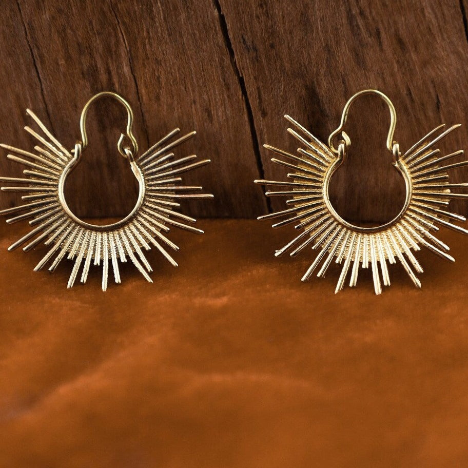 Mandala Earrings Tribal Desert, Image
