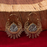 Bird Tail Earrings Tribal Desert, Image