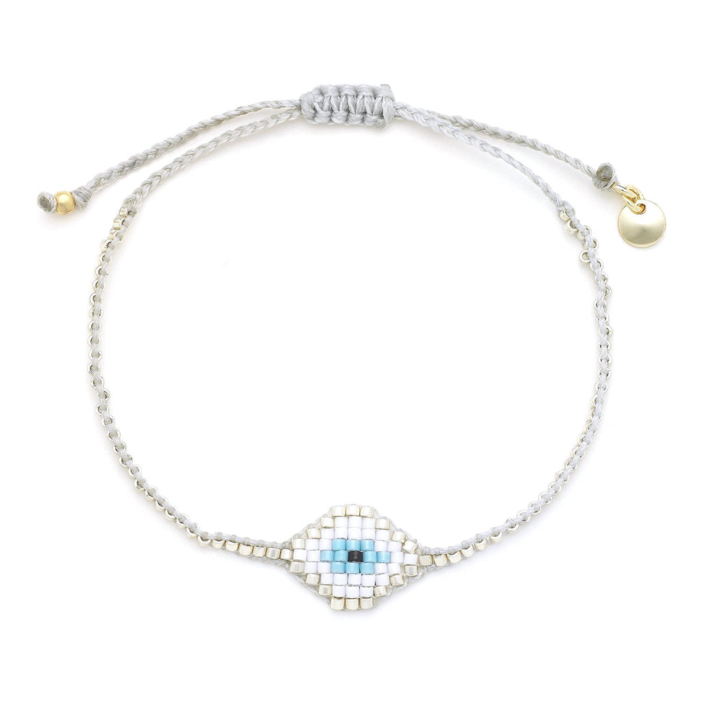 Silver Miyuki Eye Bracelet, image