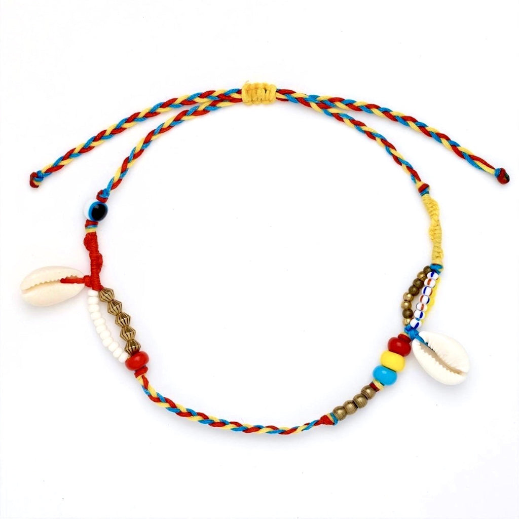 Safari Cowrie Shell Anklet, image