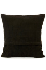 Black Segou Squares Organic Cotton Pillow Cover, Image