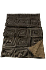Black Segou Squares Organic Cotton Mudcloth Throw, Image