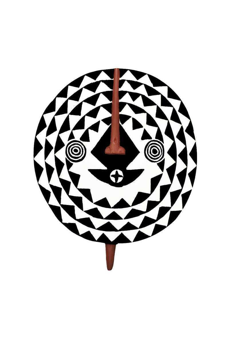 Small Bwa Wooden Sun Mask, Image