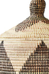 Large Black and Cream Dune Laundry Hamper Basket Swahili, Image