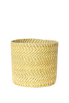 Yellow & Natural Maila Milulu Reed Baskets Swahili, Image